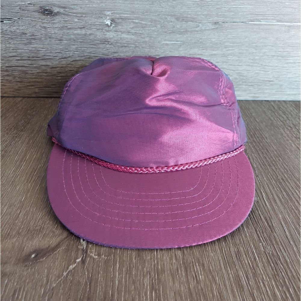 VINTAGE IRIDESCENT HAT MADE IN USA OSFA